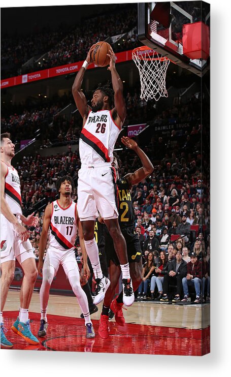 Justise Winslow Acrylic Print featuring the photograph Justise Winslow by Cameron Browne