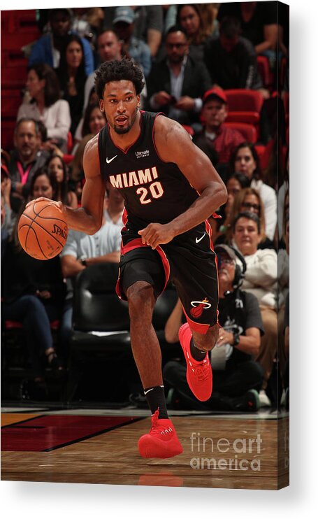 Justise Winslow Acrylic Print featuring the photograph Justise Winslow by Issac Baldizon