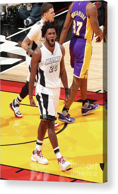 Justise Winslow Acrylic Print featuring the photograph Justise Winslow by Joe Murphy