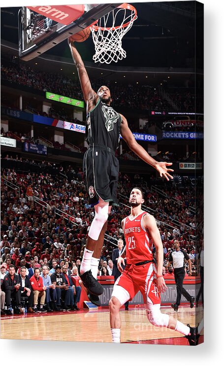 Khris Middleton Acrylic Print featuring the photograph Khris Middleton by Bill Baptist