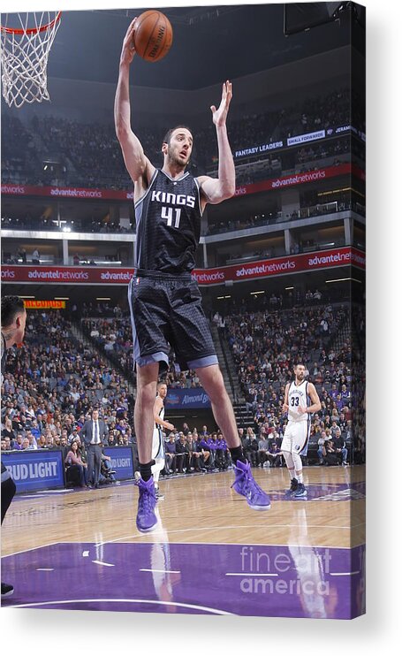 Nba Pro Basketball Acrylic Print featuring the photograph Kosta Koufos by Rocky Widner