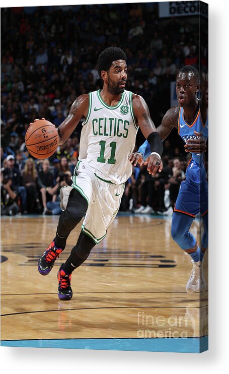 Nba Pro Basketball Acrylic Print featuring the photograph Kyrie Irving by Zach Beeker