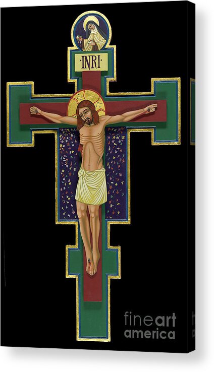 La Croix De St Therese Acrylic Print featuring the painting La Croix de St Therese by William Hart McNichols