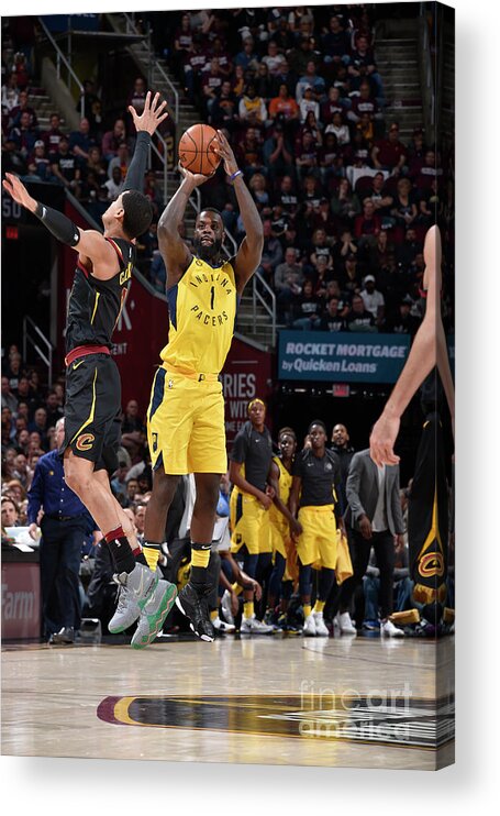 Playoffs Acrylic Print featuring the photograph Lance Stephenson by David Liam Kyle