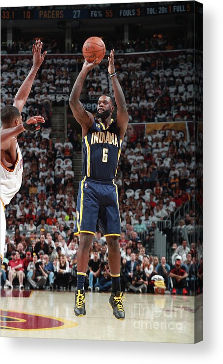 Playoffs Acrylic Print featuring the photograph Lance Stephenson by Jeff Haynes