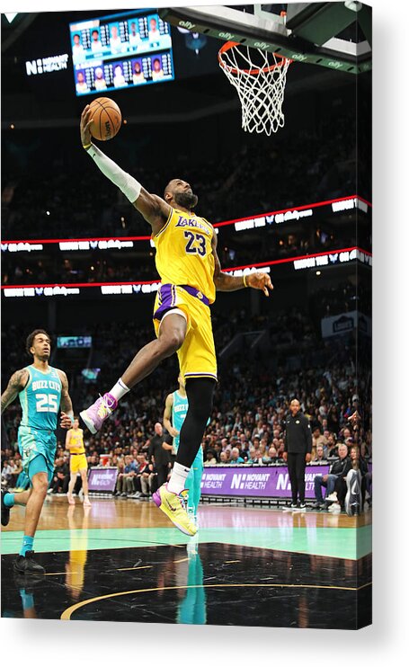 Drive Acrylic Print featuring the photograph Lebron James by Brock Williams-Smith