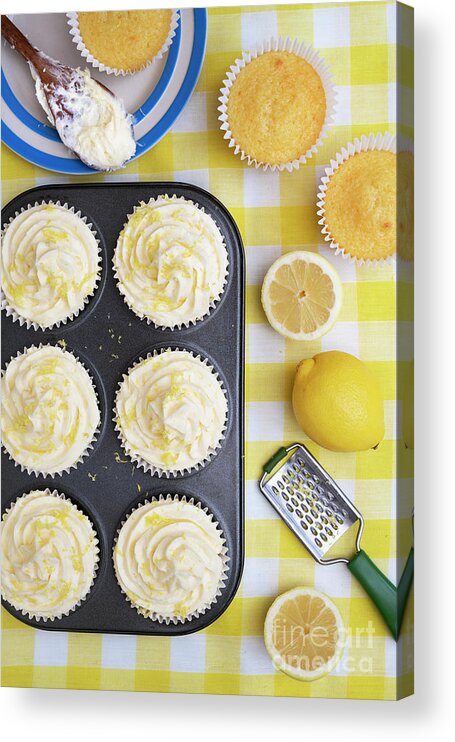 Cupcakes Acrylic Print featuring the photograph Lemon Cupcakes by Tim Gainey