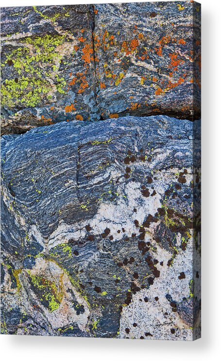 Joshua Tree National Park Acrylic Print featuring the photograph Painted Rock by Jurgen Lorenzen
