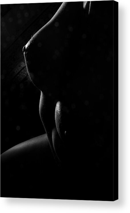 Nude Acrylic Print featuring the photograph Lines of Light by Joe Kozlowski