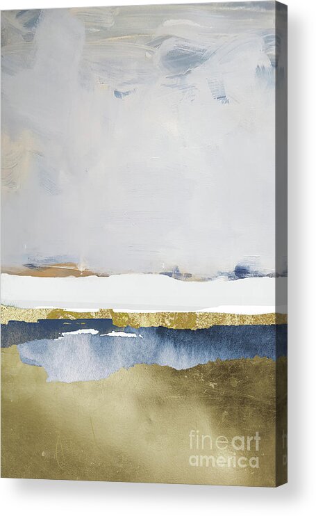 Abstract Acrylic Print featuring the painting Little Lake by Mindy Sommers