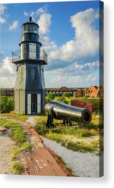 Atlantic Acrylic Print featuring the photograph Loggerhead Lighthouse - Dry Tortugas National Park by Sandra Foyt