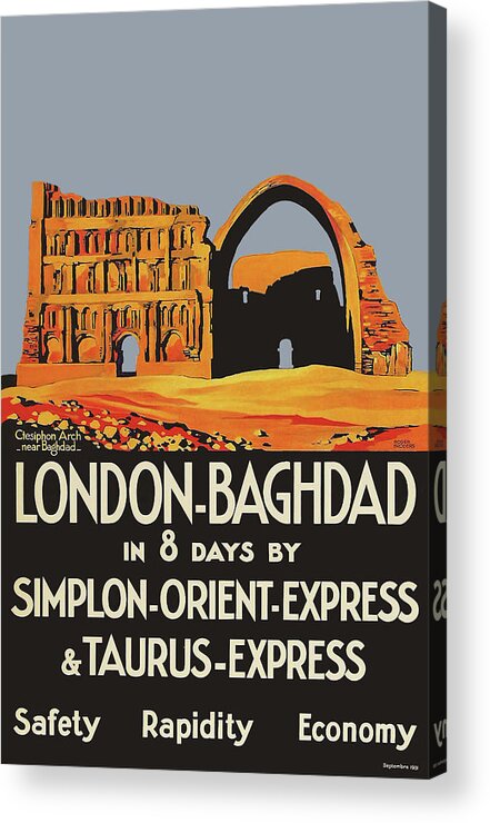 London Acrylic Print featuring the digital art London Bhagdad by Long Shot