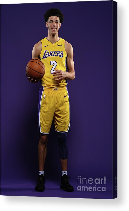 Media Day Acrylic Print featuring the photograph Lonzo Ball by Aaron Poole