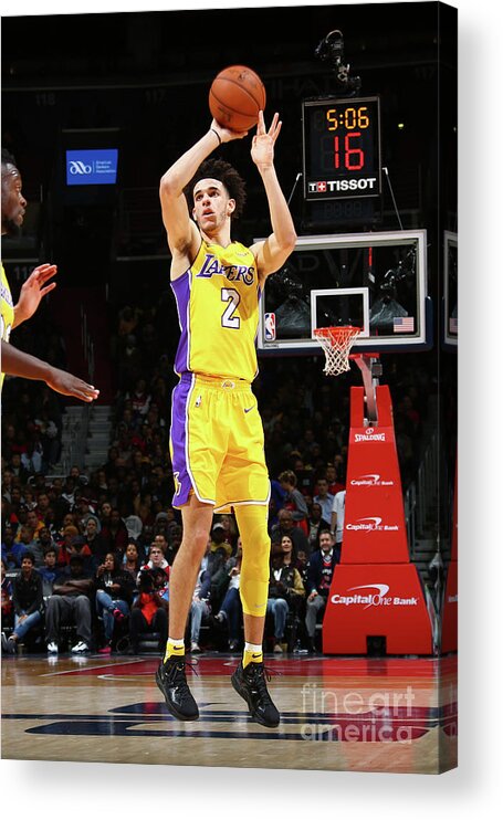 Lonzo Ball Acrylic Print featuring the photograph Lonzo Ball by Ned Dishman