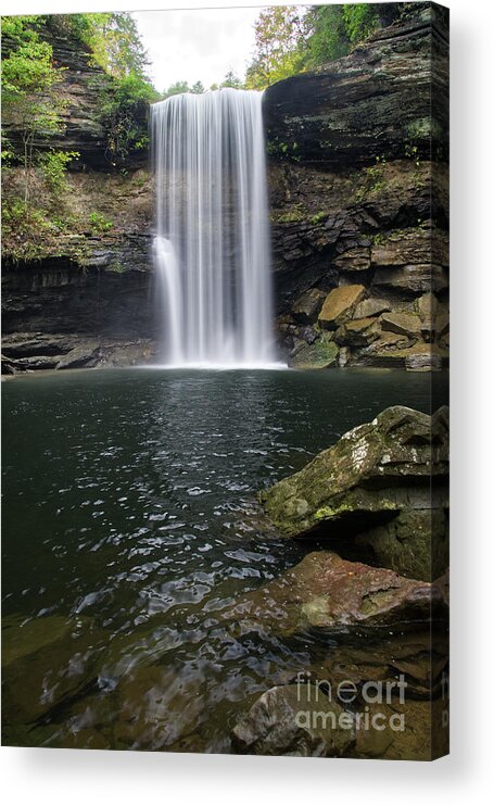 Greeter Falls Acrylic Print featuring the photograph Lower Greeter Falls 9 by Phil Perkins