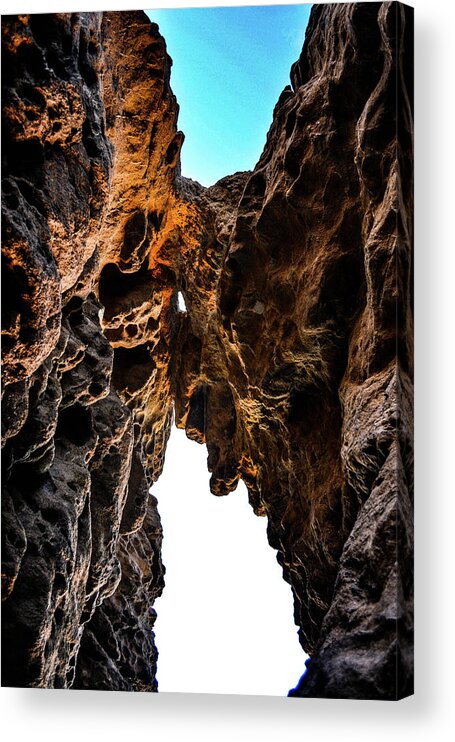 Malibu Acrylic Print featuring the photograph Malibu Rock Formation by Matt Quest