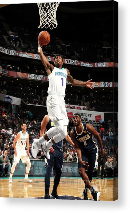 Nba Pro Basketball Acrylic Print featuring the photograph Malik Monk by Kent Smith