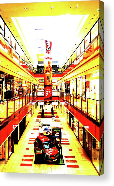 Mall Acrylic Print featuring the photograph Mall In Gdansk, Poland by John Siest