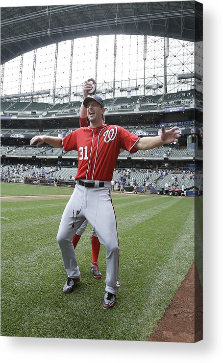 Wisconsin Acrylic Print featuring the photograph Max Scherzer by Mike McGinnis