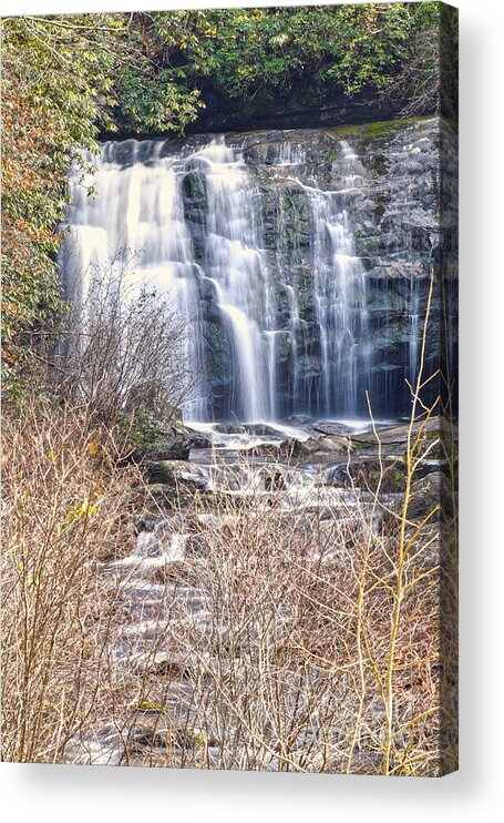 Meigs Falls Acrylic Print featuring the photograph Meigs Falls 7 by Phil Perkins