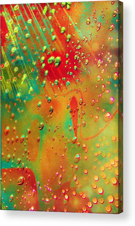 Abstract Acrylic Print featuring the mixed media Mercury In Retrograde by Abbie Loyd Kern