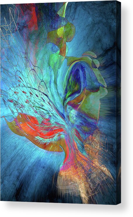  Metamorphosis Acrylic Print featuring the digital art Metamorphosis by Linda Sannuti