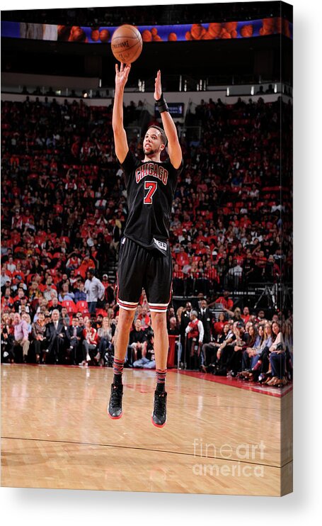 Nba Pro Basketball Acrylic Print featuring the photograph Michael Carter-williams by Bill Baptist