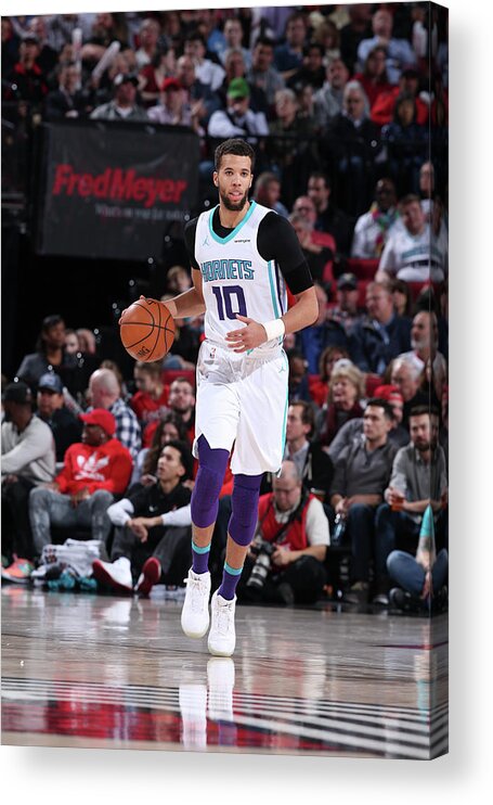 Nba Pro Basketball Acrylic Print featuring the photograph Michael Carter-williams by Sam Forencich
