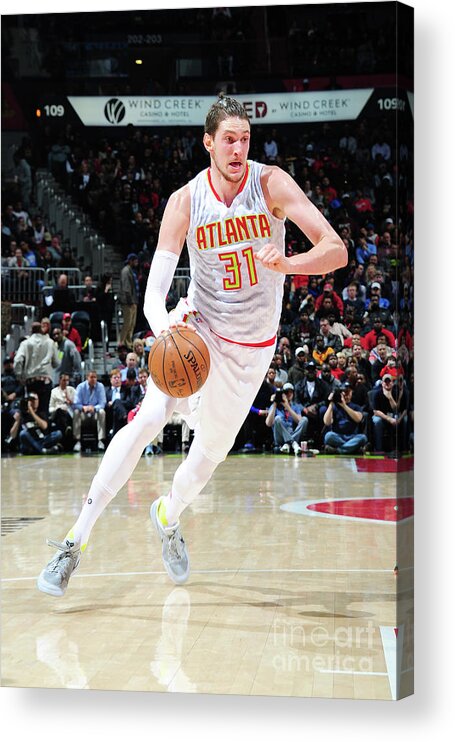 Mike Muscala Acrylic Print featuring the photograph Mike Muscala by Scott Cunningham
