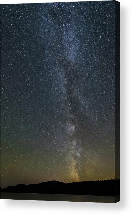 Milky Way Acrylic Print featuring the photograph Milky Way in Maine by Robert Miller
