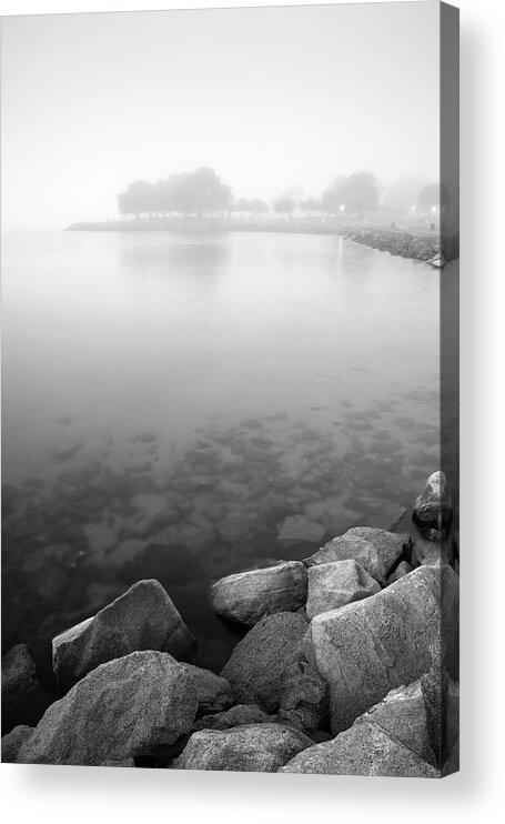 Mission Beach Acrylic Print featuring the photograph Mission Bay Parks in Fog by William Dunigan