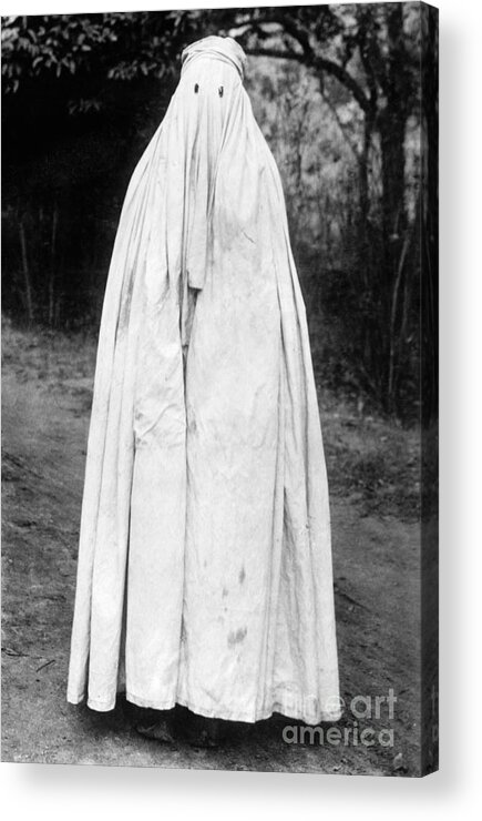 1922 Acrylic Print featuring the photograph Muslim Woman, 1922 by Granger