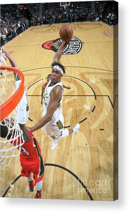 Smoothie King Center Acrylic Print featuring the photograph Myles Turner by Layne Murdoch