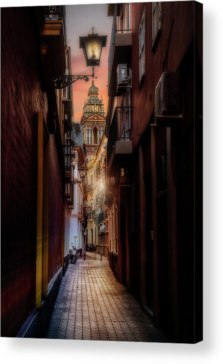 Mysterious Acrylic Print featuring the photograph Mysterious alley by Micah Offman
