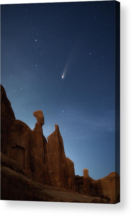 Comet Neowise Acrylic Print featuring the photograph Nefertiti's Wish by Darren White