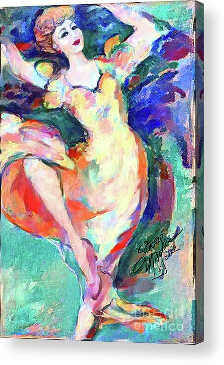 Figurative Art Acrylic Print featuring the digital art New Dancing Shoes 02 by Stacey Mayer