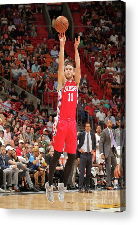 Nik Stauskas Acrylic Print featuring the photograph Nik Stauskas by Oscar Baldizon