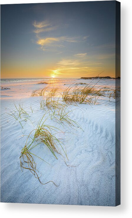 Beach Acrylic Print featuring the photograph Sunset At Gulf Islands National Seashore by Jordan Hill