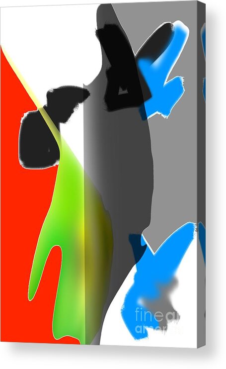 Abstract Art Acrylic Print featuring the digital art Oh Look by Jeremiah Ray