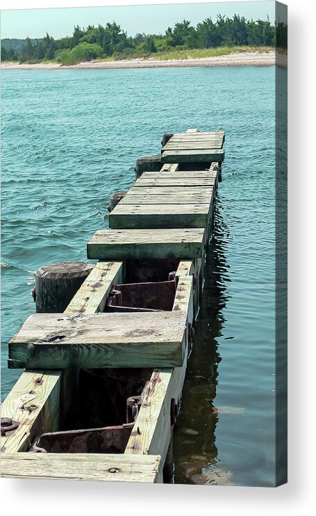Pier Acrylic Print featuring the photograph Old Pier by Jody Lane