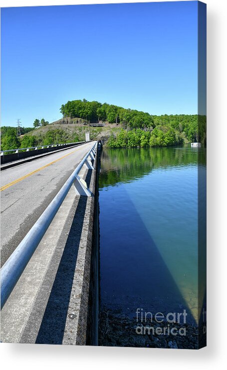 Norris Dam Acrylic Print featuring the photograph On The Road 16 by Phil Perkins