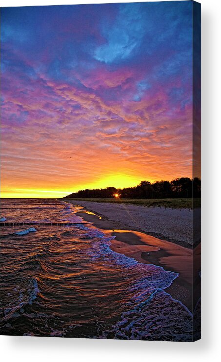 Baltic Coast Acrylic Print featuring the photograph Painting the Sky by Phil Marty