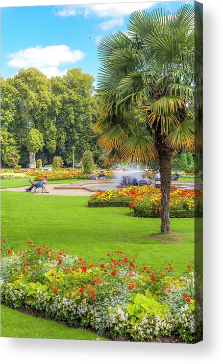 France Acrylic Print featuring the photograph Parc du Thabor by W Chris Fooshee