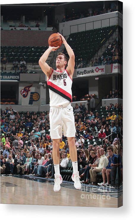 Nba Pro Basketball Acrylic Print featuring the photograph Pat Connaughton by Ron Hoskins
