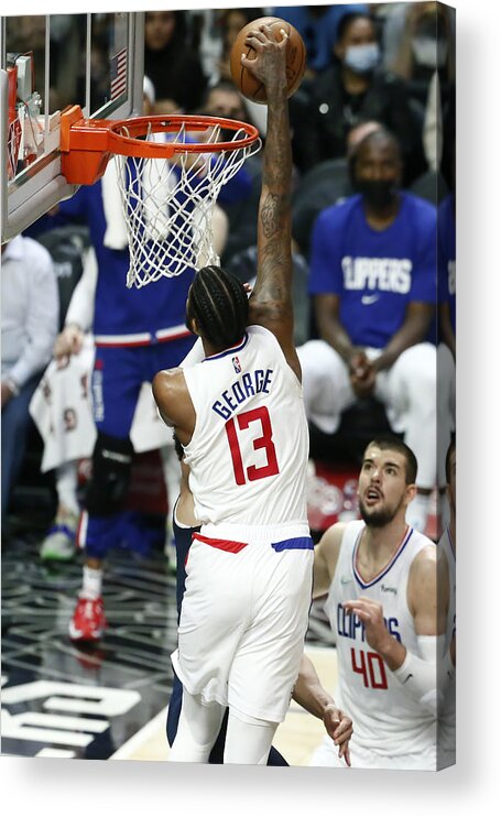 Paul George Acrylic Print featuring the photograph Paul George by Chris Elise