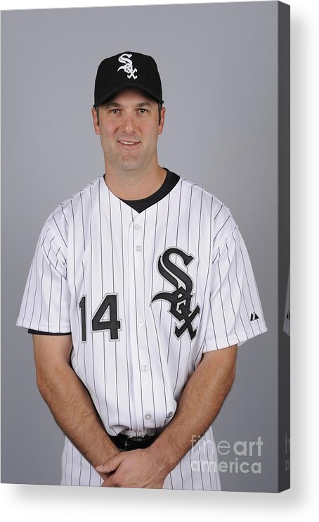 Media Day Acrylic Print featuring the photograph Paul Konerko by Ron Vesely