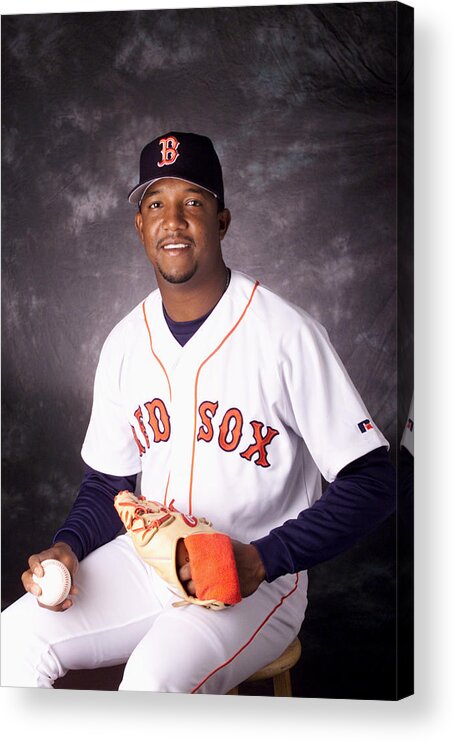 Media Day Acrylic Print featuring the photograph Pedro Martinez by Craig Ambrosio/RETIRED
