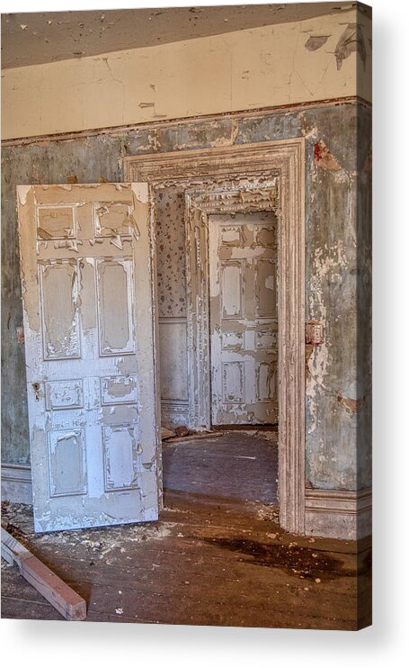 1860 Acrylic Print featuring the photograph Peeling Door by David Letts