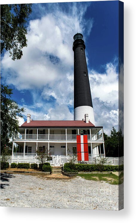 Pensacola Acrylic Print featuring the photograph Pensacola Florida Lighthouse by Beachtown Views