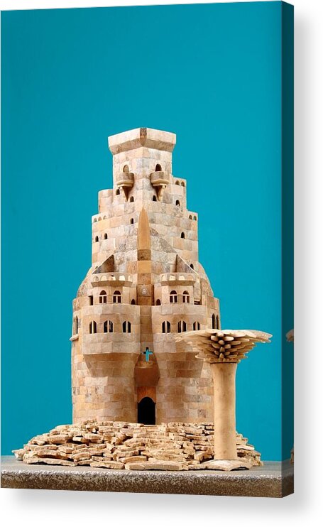 Gourds Acrylic Print featuring the sculpture Perseverance Castle by Doug Miller